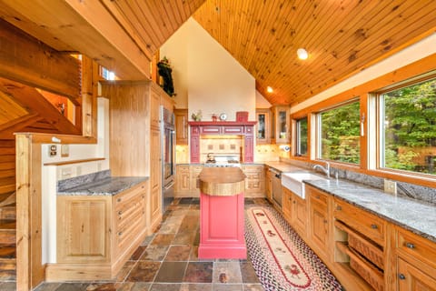 Kitchen with Sub zero fridge