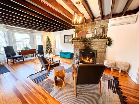 Fireplace room - perfect views of the wildflower meadow