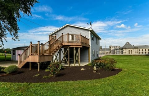 Just Walk Across the Street to Ohio State Reformatory!
No need to drive—simply walk across the street to the historic Ohio State Reformatory. Explore the fascinating architecture, rich history and eerie atmosphere, all just steps from your front door