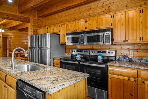 The kitchen is equipped with everything you need for large group gatherings.