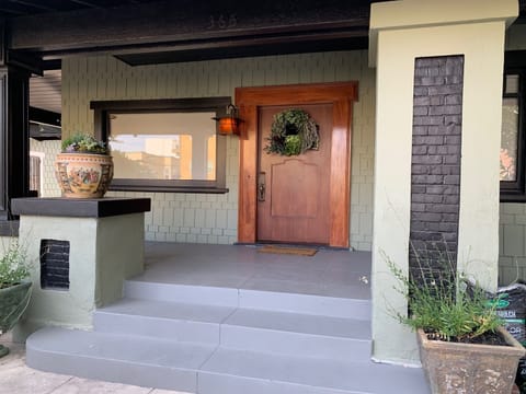 Front main entrance at circular driveway