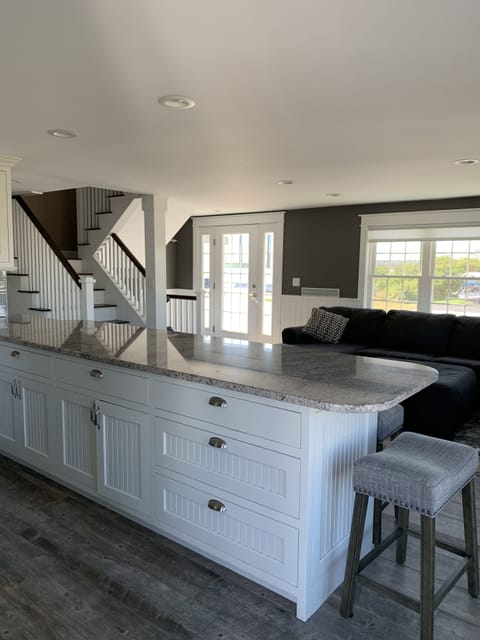 Main level kitchen/living-room.
