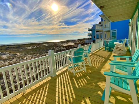 Views from upper deck - Upgraded Polywood furniture make enjoying the views comfortable.