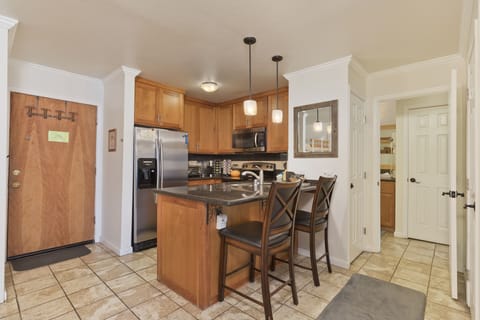 Floor, Flooring, Indoors, Kitchen, Refrigerator