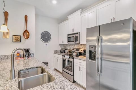 Kitchen with granite tops