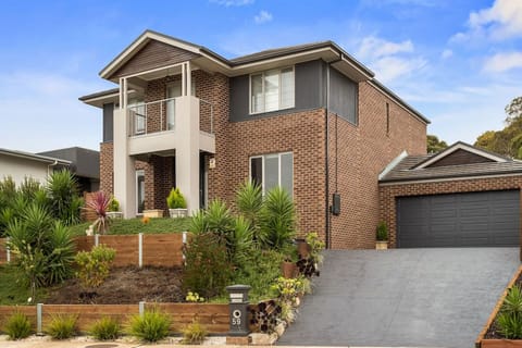 Two storey house with double garage