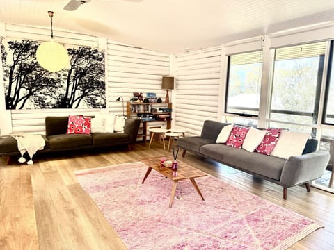 Freshly renovated log cabin