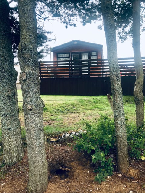 Birchfield Lodge from the field 