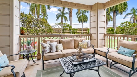 Pili Mai Resort at Poipu #15J - Spacious Covered Seating Lanai - Parrish Kauai