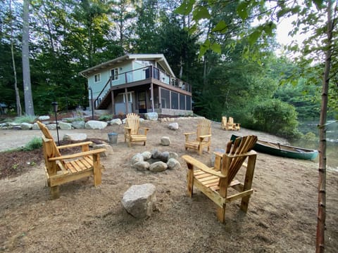 Firepit on private beach