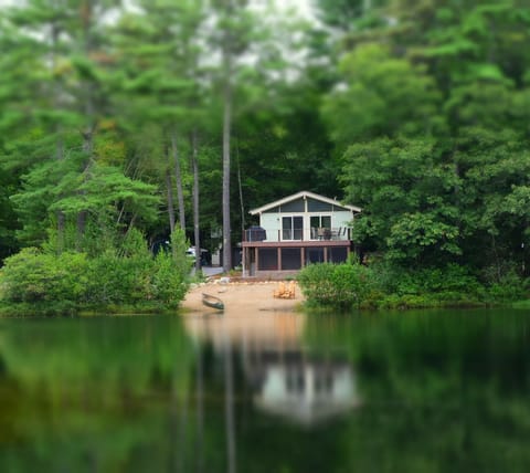 Chalet from pond view