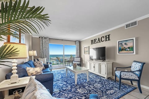 Living Room with Large Smart TV