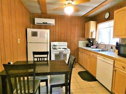 Full size eat in kitchen with everything you will need to enjoy your stay!