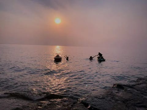 Lake Huron. 5 min walk from the house.