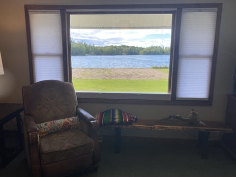 Sink into the comfortable leather couches and just enjoy the scenery! 
