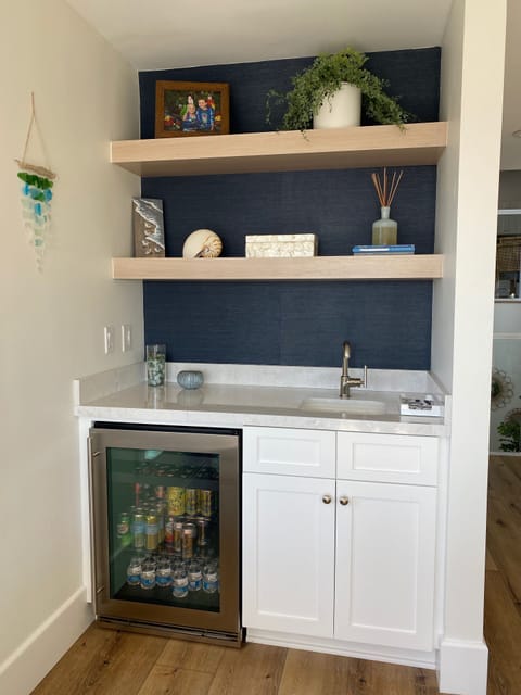 Bar in the pool table room