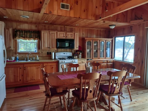 Our fully stocked kitchen
