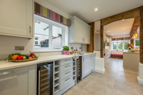 Ground floor:  Utility room with two wine fridges!