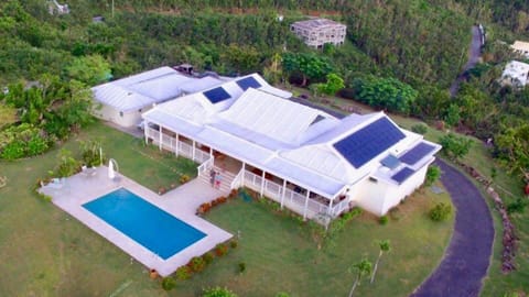 Arial view of property