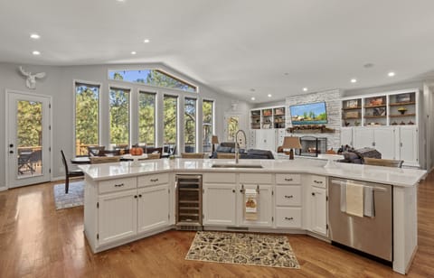 Gourmet kitchen in great room