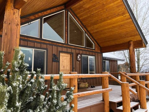 Front Porch with a Dusting of Snow