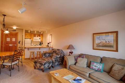 Living room, kitchen and entryway.