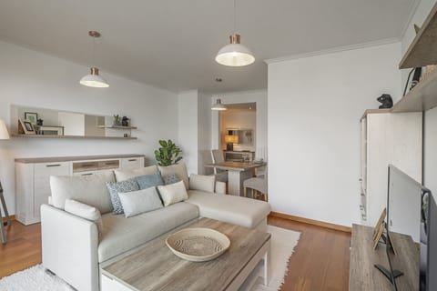 Living room and dining room
