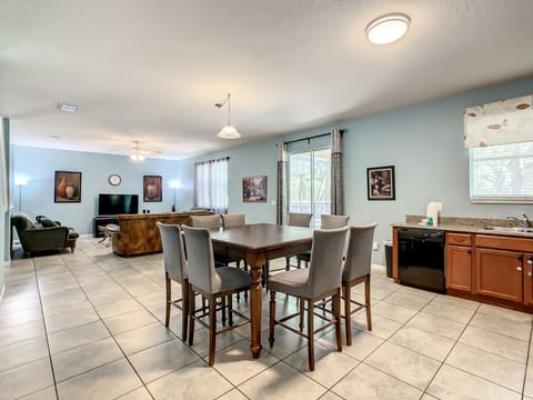 second dinning table with seats for 8