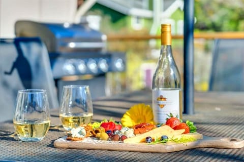 Time to toast this great vacation spot find with a local wine