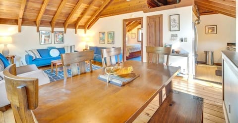 Big dining table for everyone to join in the meals or games