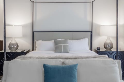 Sleep in after a day exploring downtown.