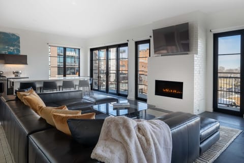 Relax in the family room.