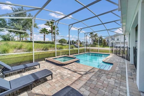 View of pool and spa area