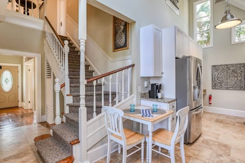 Downstairs there are plenty of cozy nooks to sit and share a meal together.