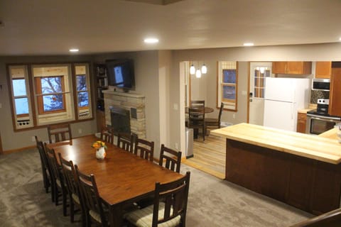 Open concept kitchen and living space