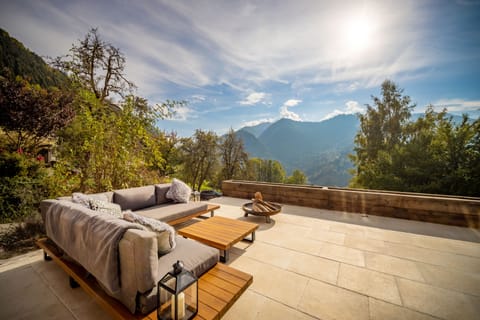 South facing terrace with sofa