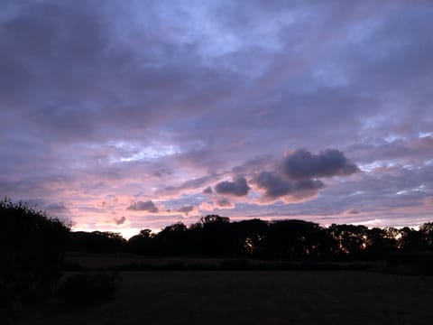 Evening sky as seen from the terrace