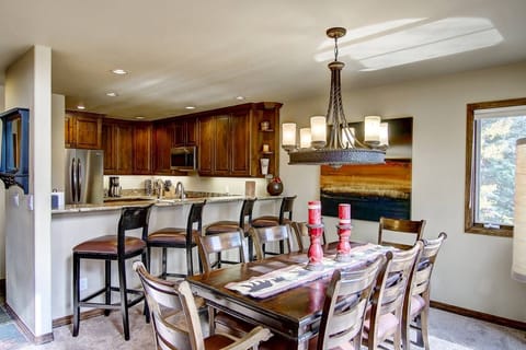 Plenty of seating inside and out for meals, games and gathering