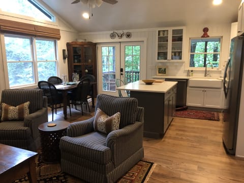 French doors to deck