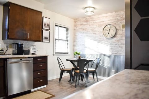 Enjoy meals and coffee in our bright, stylish dining area, perfect for any time of day!