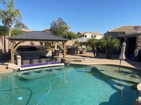 Your own personal swim up bar and back yard oasis.