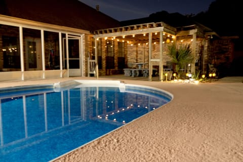 bistro solar lights for all around backyard for twilight views