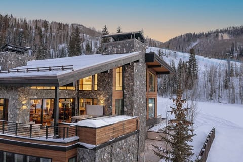 Hot Tub Patio & Chairlift View