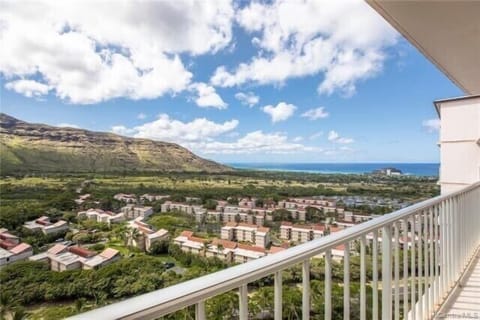 Patio stretches along entire condo.