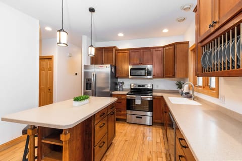 Fully stocked kitchen