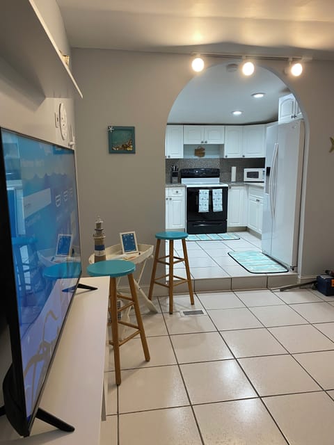 Living room and kitchen