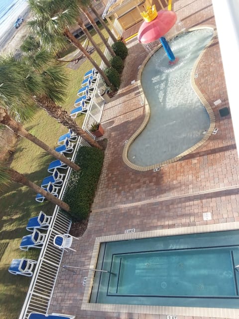 Two hot tubs, two pools, and one Lazy River.