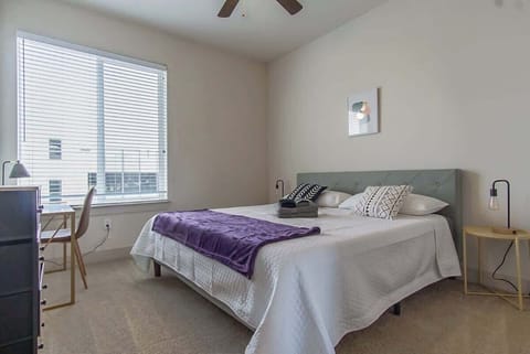 King Bed w/ Memory Foam Mattress + Desk