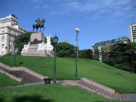 Mitre Square, two blocks from the apartment.