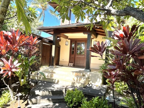 Entrance to villa.  Private end unit.